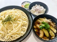 なすのつけ汁うどん