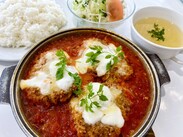 チーズとトマトのかつ煮