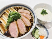 鴨南蛮そば（とろろご飯付）